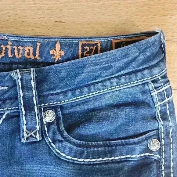 Rock Revival Gemini Skinny Jeans Size 27 - Picture 5 of 12